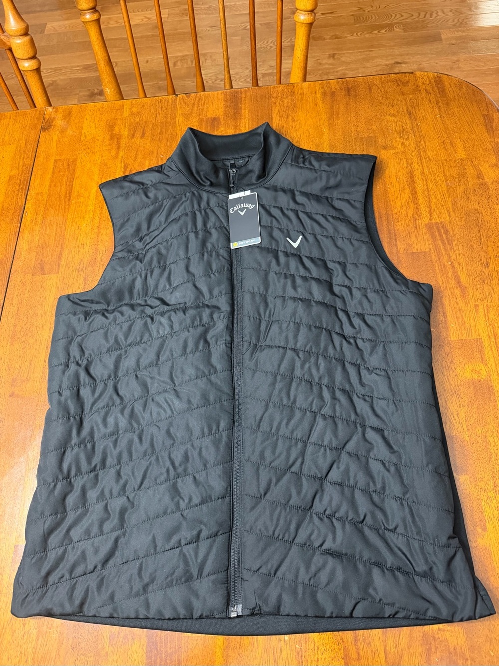 Brand New CALLAWAY Golf Men’s Black Puffer Vest Size Large MSRP $88